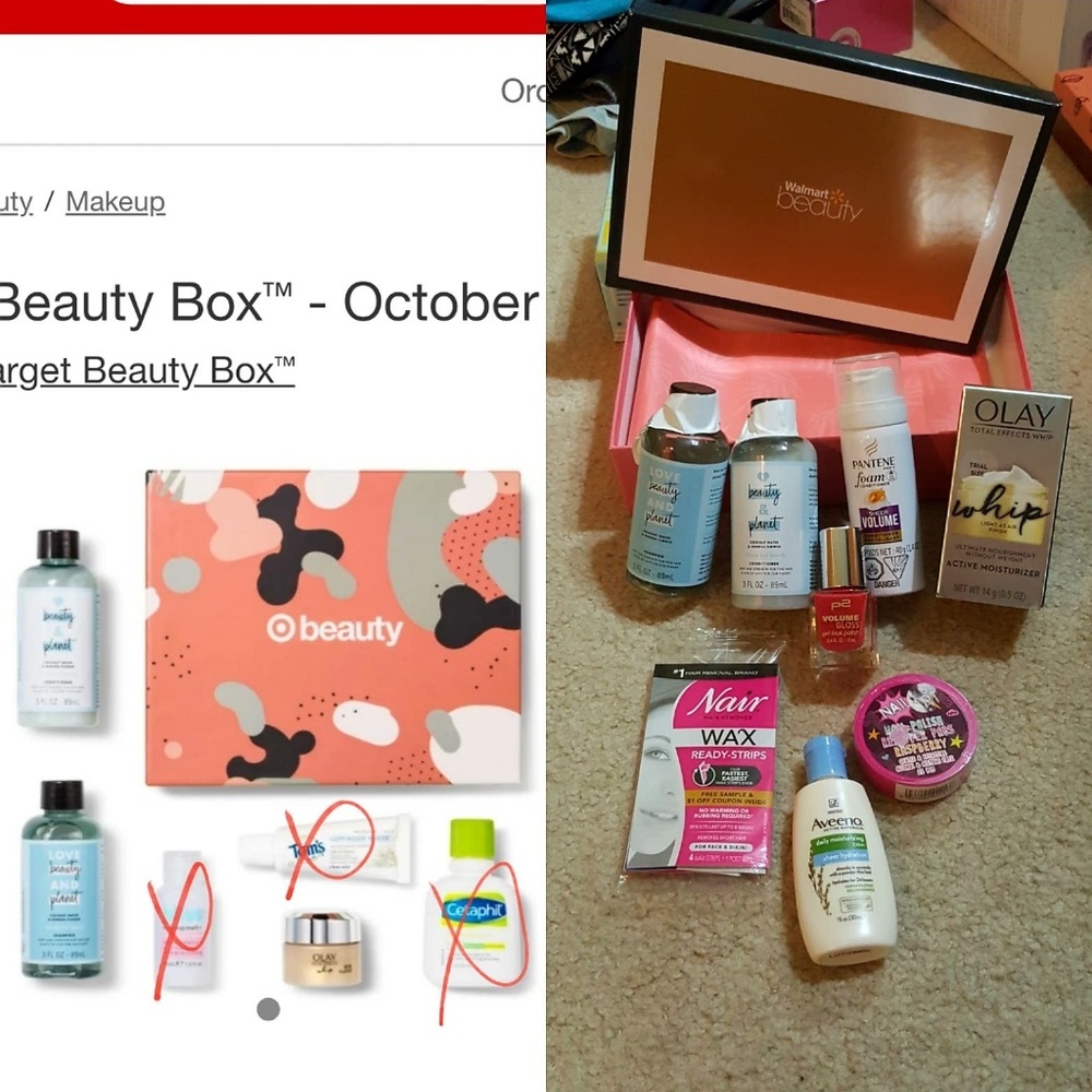 WalMart + Target beauty box subscriptions